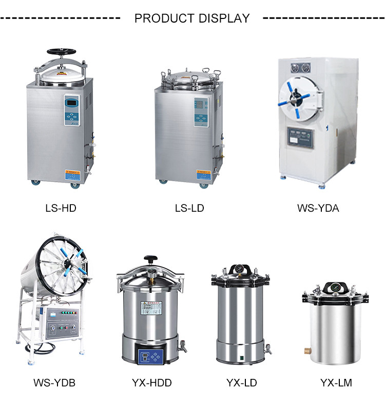 Portable Steam Autoclave Vertical Sterilizer Equipment 18L