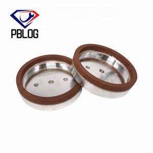 China PBLOG High Quality Material Glass Marble Rock Plate Grinding Chamfering Red Resin Diamond Wheel wholesale