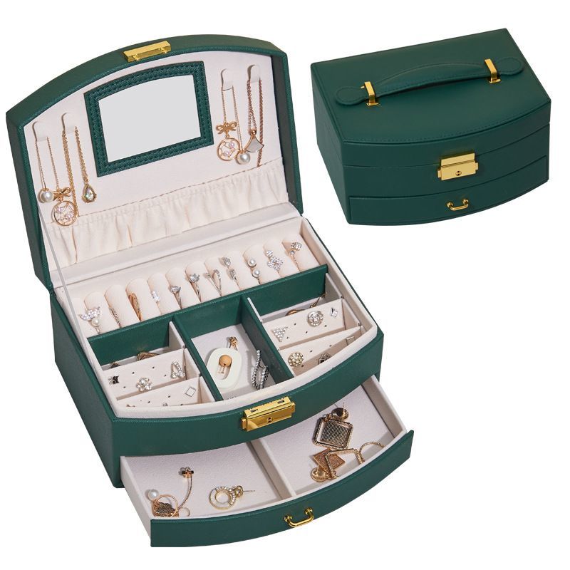 China Factory Wholesale Affordable Price Luxury Jewelry Set Box, PU Leather Display Box, Ring/Necklace Storage Box