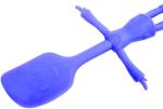 Cute Smile Face Silicone Mini Spatula With Stainless Steel Insert