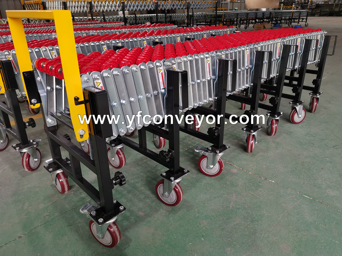 Durable ABS Skate wheel Conveyor,Gravity Flexible Conveyor
