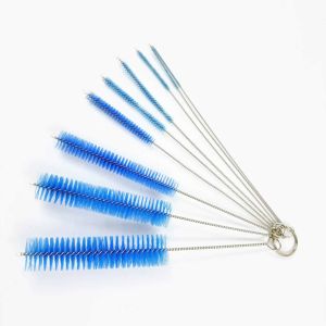 China Flexible Nylon Tube Cleaning Brushes For Reusable Straws Baby Bottles And Sippy Cups wholesale