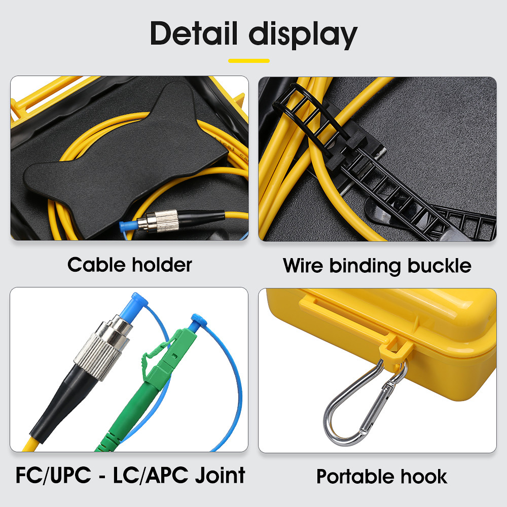FC/APC-LC/APC Dead Zone Eliminator 1KM OTDR Fiber Optic Launch Box