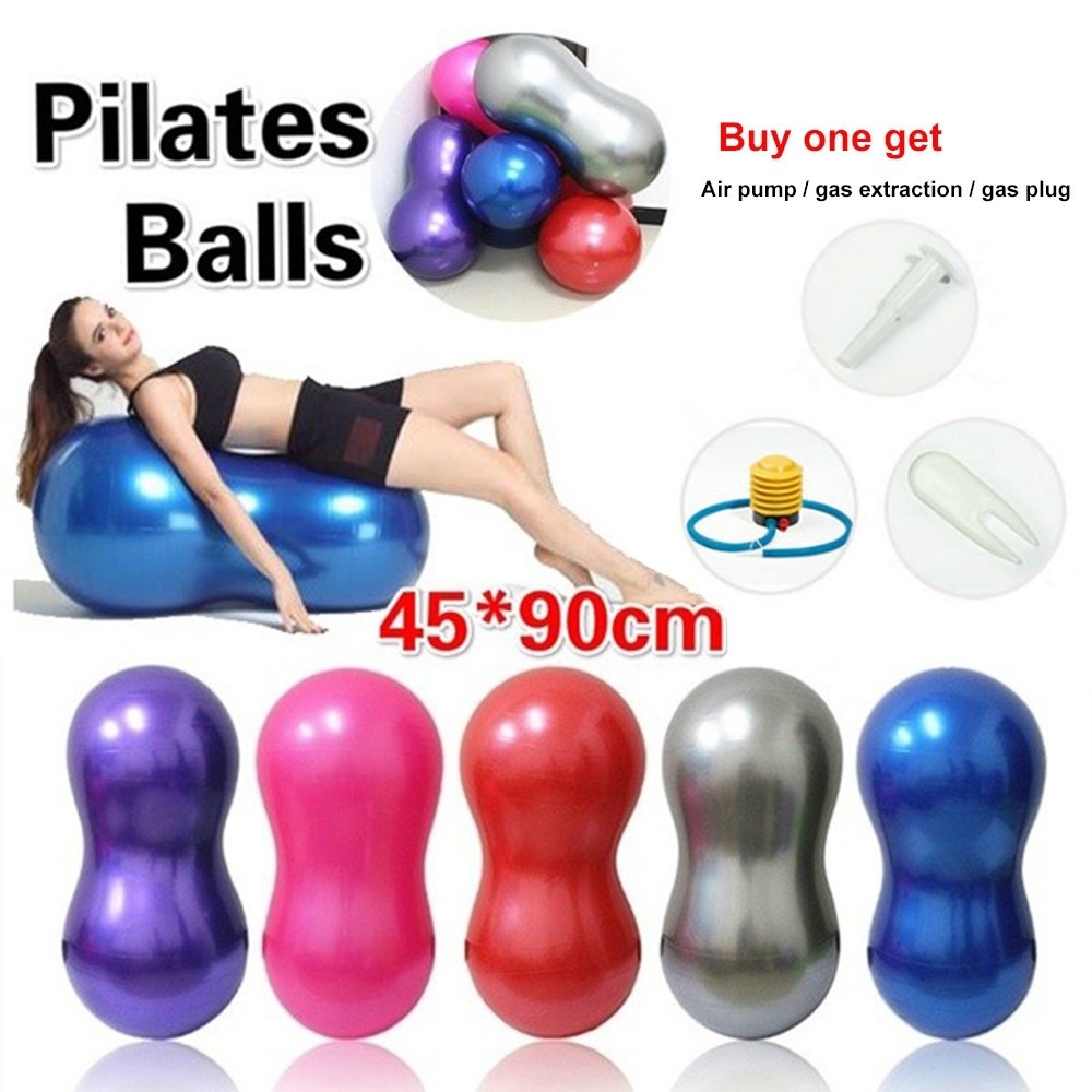 Fitness Exercise Peanut Shaped Exercise Ball Flexible 45cm
