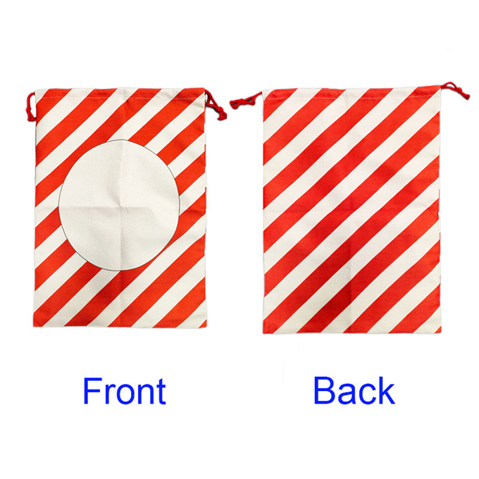 DIY Personalised Santa Sack Sublimation Drawstring Christmas Gift Bags