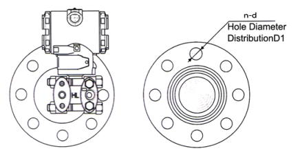 Industry Capacitance Level Transmitter To Measure Pressure Level With ANSI Flange