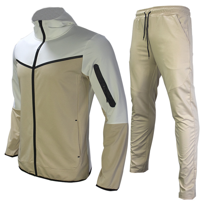 Fitted Printed Men Sportswear Set Gym Training Swimwear Two Pieces Tracksuit