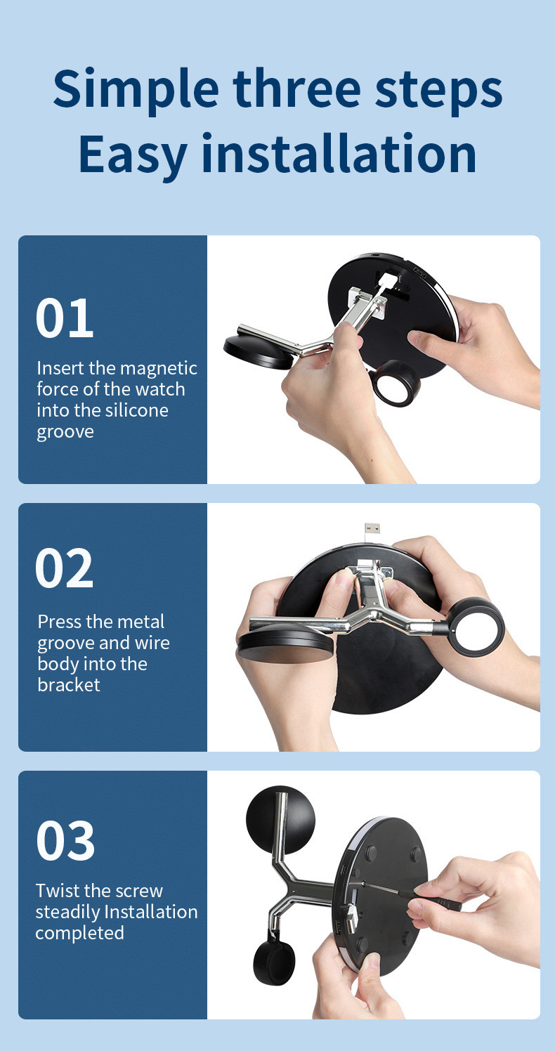 3 In 1 Fast Magnetic Wireless Charger Multifunctional 25W