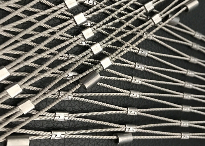 7*19 4.0mm Architectural Wire Mesh , Flexible Stainless Steel Cable Mesh