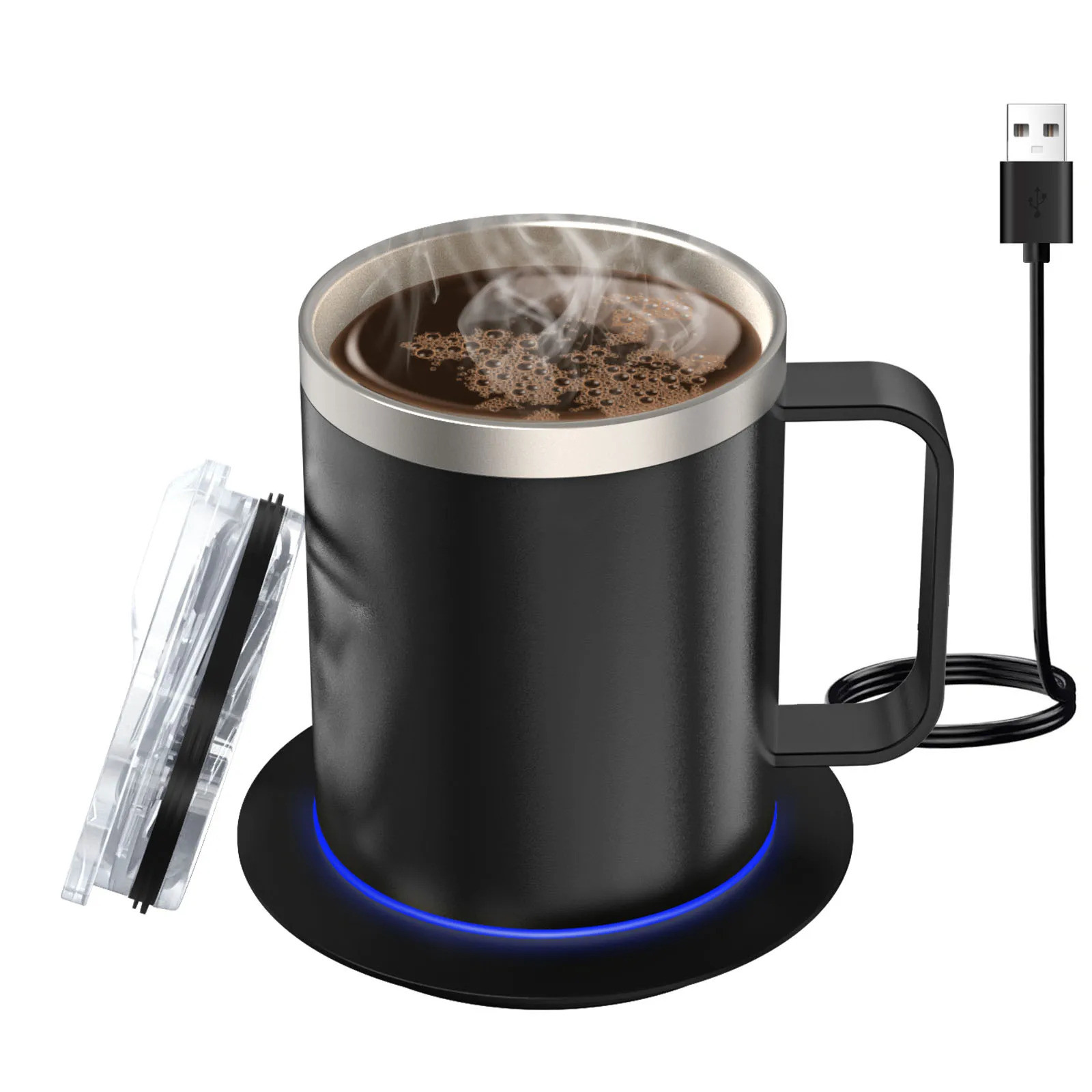 Desktop Intelligent USB Self Warming Coffee Cup Travel Mug OEM