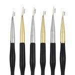 Double Headed Nail Art Pen Crystal Carved Nail Pen Pull Wire