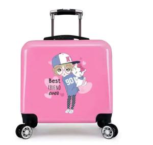 China ABS PC Luggage Hard Shell Printed Suitcase Travel Luggage Bags For Kids Or Children wholesale