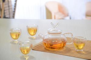China Double wall glass, Heat-resistant glass teapot, borosilicate glass tea set, Espresso, Latte, Cappuccino cup wholesale