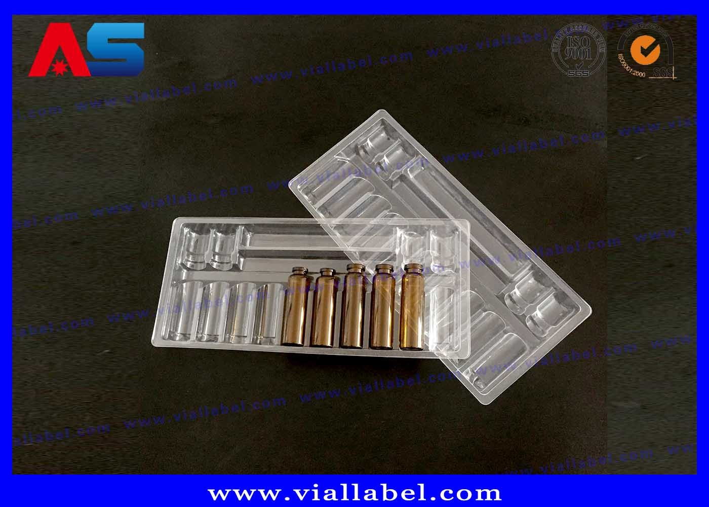 Somatropin Hcg 2ml 3ml 10ml Glass Vials Plastic Blister Packaging