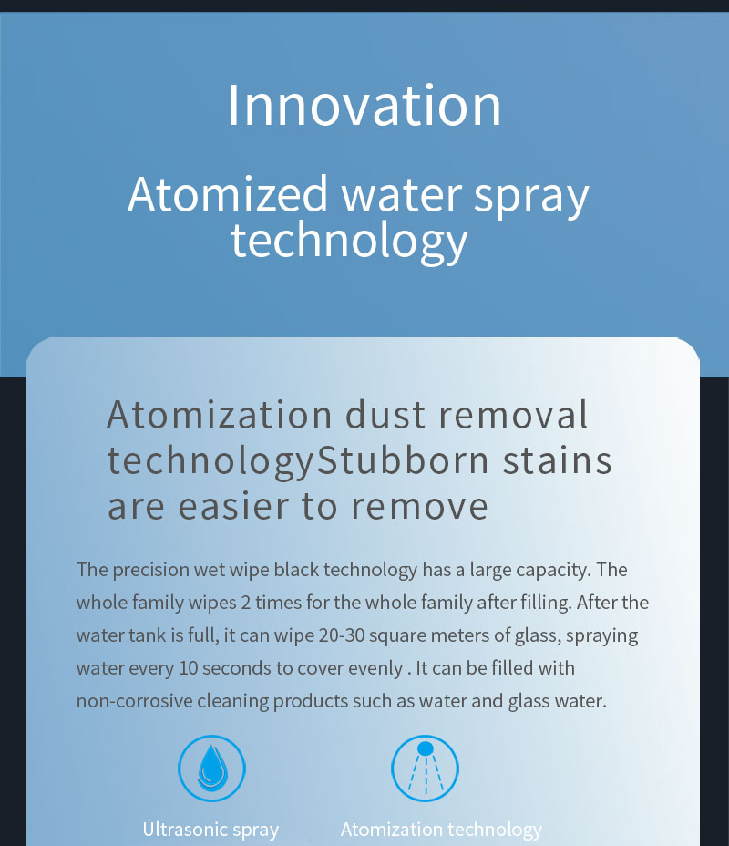 ABS Household WiFi Remote Control Smart Glass Wall Cleaner Robot Vacuum for Windows