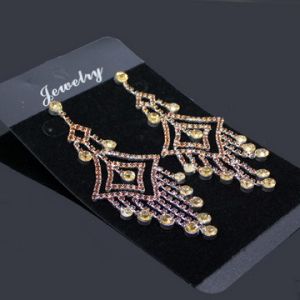 Fashion Crystal Statement Earrings For Women Wedding Jewelry Gift