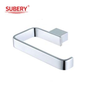 China Brass Tissue Roll Holder Toilet Paper Holder Chrome Surface Modern wholesale