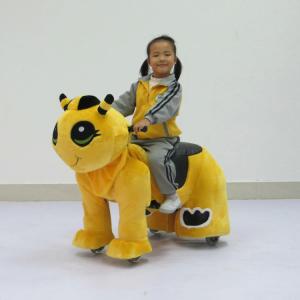 China Direct manufacturers made unpick and wash plush animal battery children electric toy car p wholesale