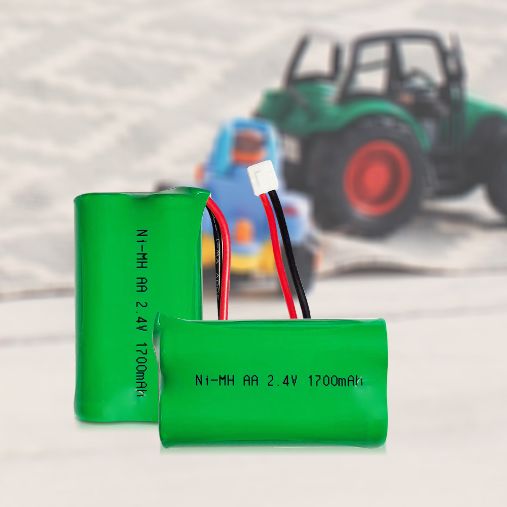 2.4V AA Rechargeable custom nimh battery packs 1700mah For Toys