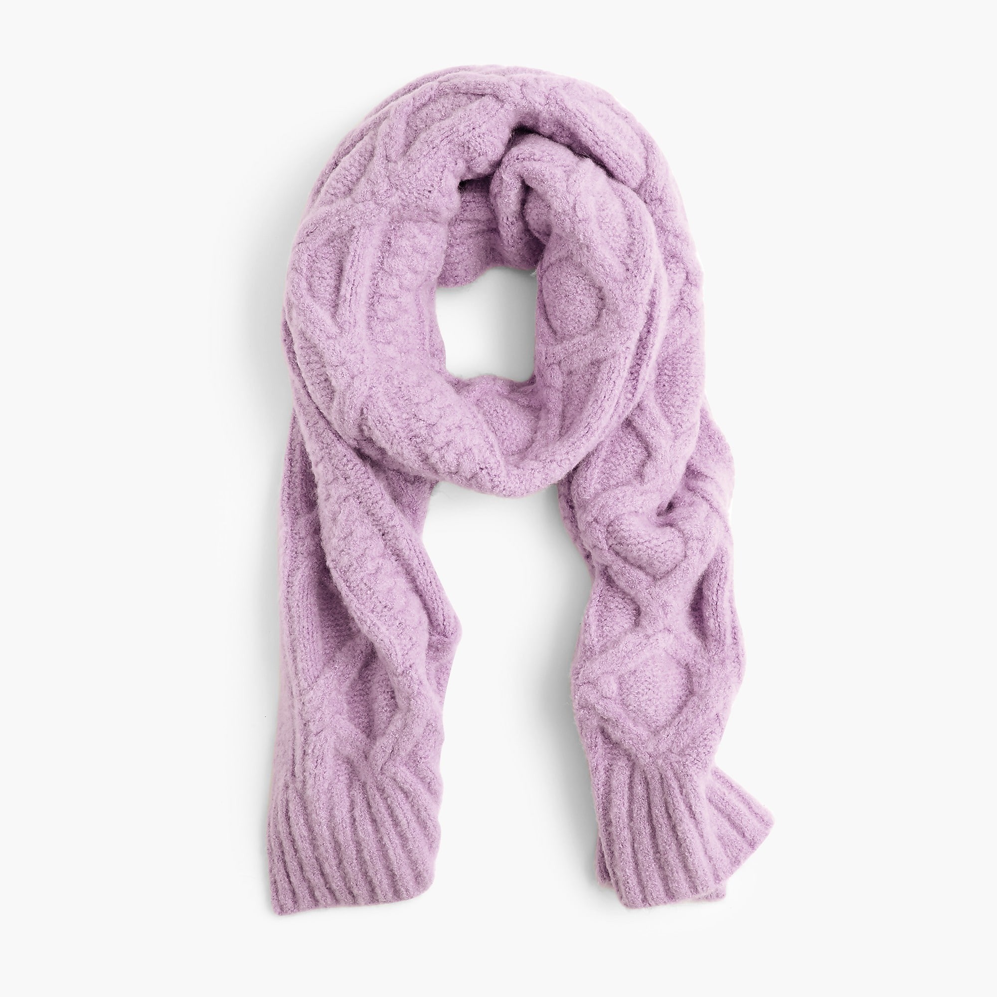 Multi Color Knitted Shawl Wrap / Cable Knit Scarf For Women Keeping Warm
