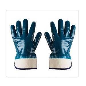 China Blue Nitrile Heavy Duty Grease Resistant Water Tight Gloves wholesale