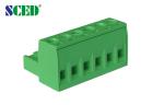 300V / 18A Female Parts Electrical Terminal Blocks M3 Screw Pitch 5.08mm