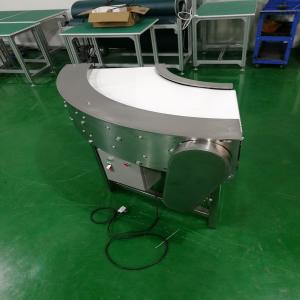 China Stainless Steel 90 Degree Curve Conveyor , 90 Degree Turn Belt Conveyor Motorized wholesale