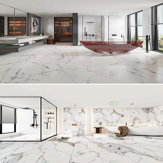 Luxury 600x1200 Matt Glazed Porcelain Tiles Marble Stone Look Porcelain Rustic Tiles