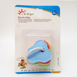 China Non Toxic 3 Month PP Ring Baby Teether Keys wholesale