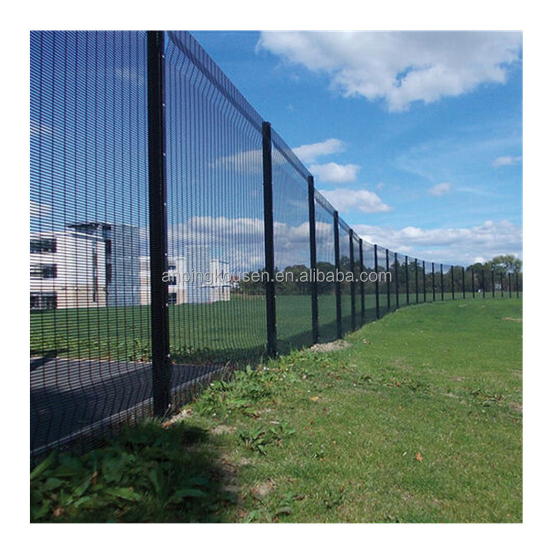 Metal Garden Fence Galvanized and Powder Coated 358 Security Fence Waterproof Fencing