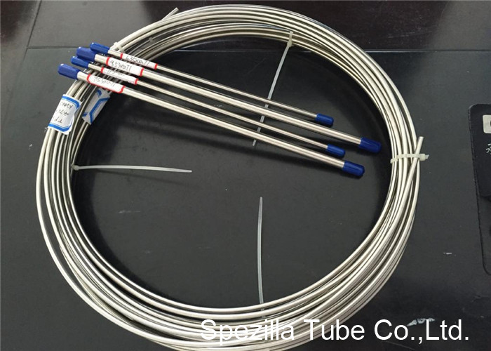 1.4301 TP304 Drawn stainless steel flexible exhaust tubing Coiled Tubing Tig Welding 1.00 Thickness