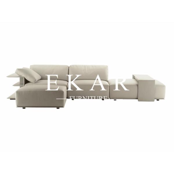 Italy Fashion Design Genuine Leather Corner Sofa Set