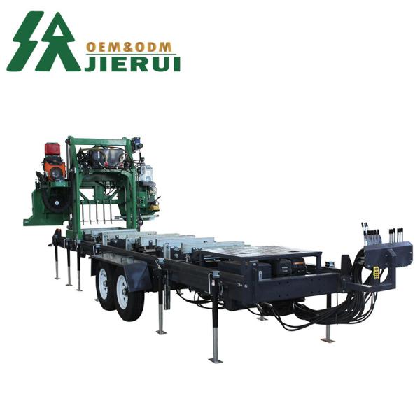Woodworking Gas Diesel Electric Portable Wheels Trailer Sawmill Horizontal