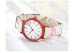 3ATM Waterproof Nylon Band Watches Candy Color Print For Girl And Lady