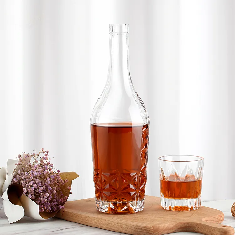 500ml 750ml 1000ml Sealing Type Cork Spirit Glass Bottle with 100ml Filling Machine
