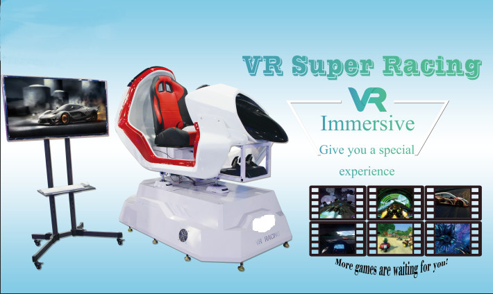 4 Games And 4 Movies Funny Racing Virtual Reality Simulator With Linked Competition Function