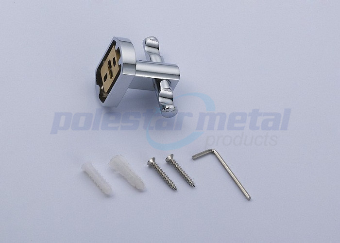 2-3/4" Width Polished Chrome Bathroom Hardware Accessories Double Robe Hook