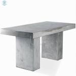 Grey Outdoor Round Concrete Coffee Table GRC Fiberglass Furniture Dinning Table