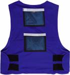 Dark Blue Fluorescent Safety Vests Shrink - Resistant Medium Thickness