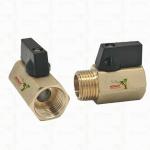 Brass Female and Male Mini Ball Valve For Plumbing System 1/2'' Corrosion
