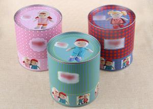 China Recyclable Food Aluminum Foil Liners Cylinder Paper Composite Cans wholesale