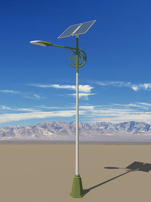 Solar Powered LED Street Lights, Aluminum + PC Material, IP65 Waterproof Rating