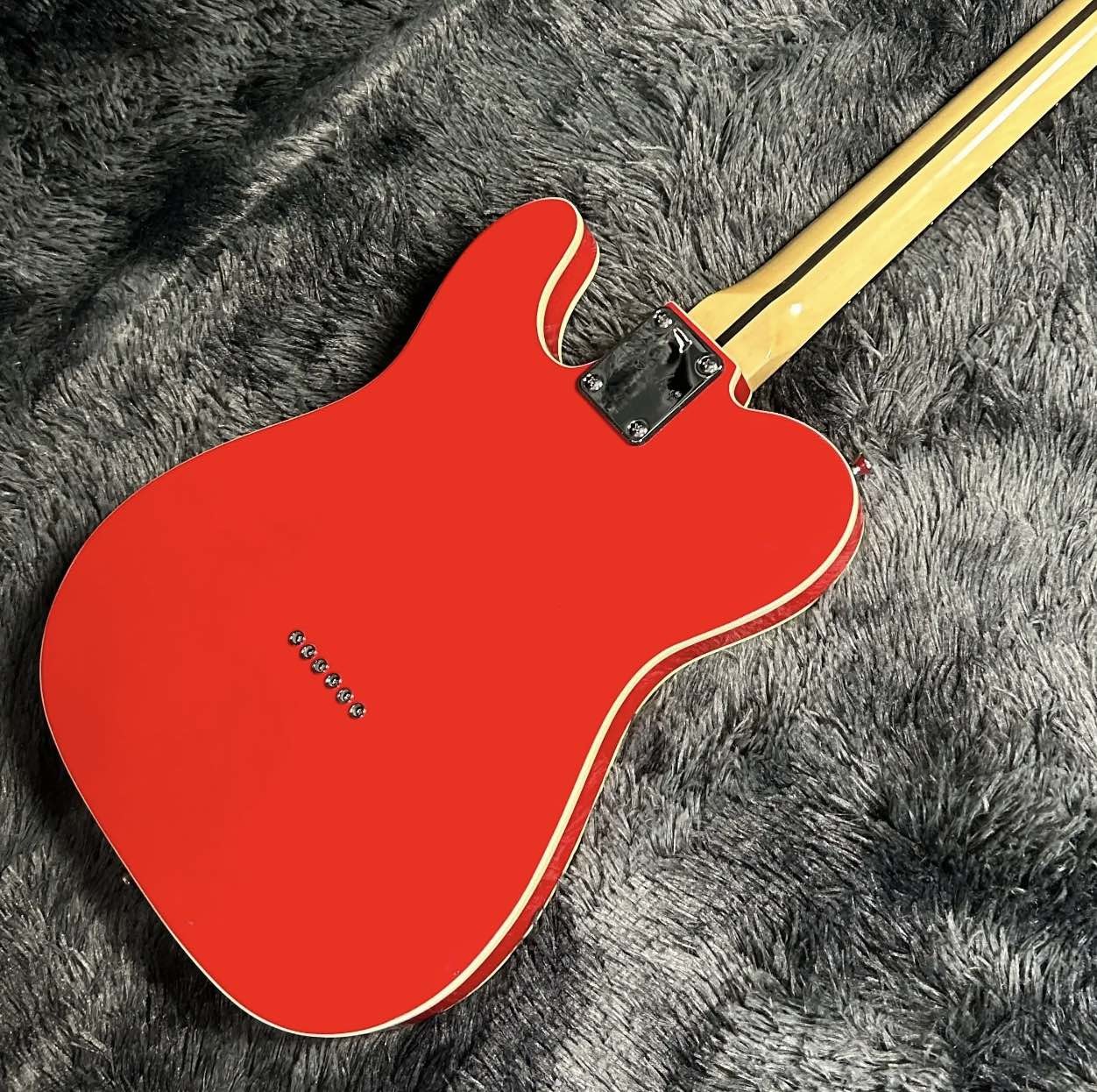 Custom Tele Electric Guitar, Mahogany Body, Red Color, Double Binding, Rosewood Fretboard, 6 Strings, 22 Frets, Dropship