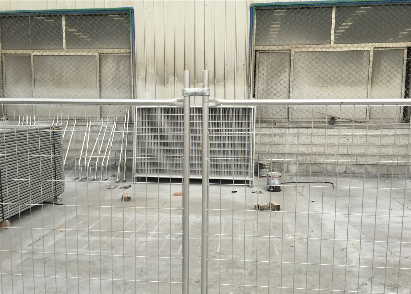 Hot Dipped Galvanized Temporary Fence For Construction OEM / ODM Available