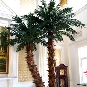 China Washington Coconut Artificial Landscape Trees Hotel Restaurant Anti UV Long Lifespan 2-10 Meter wholesale