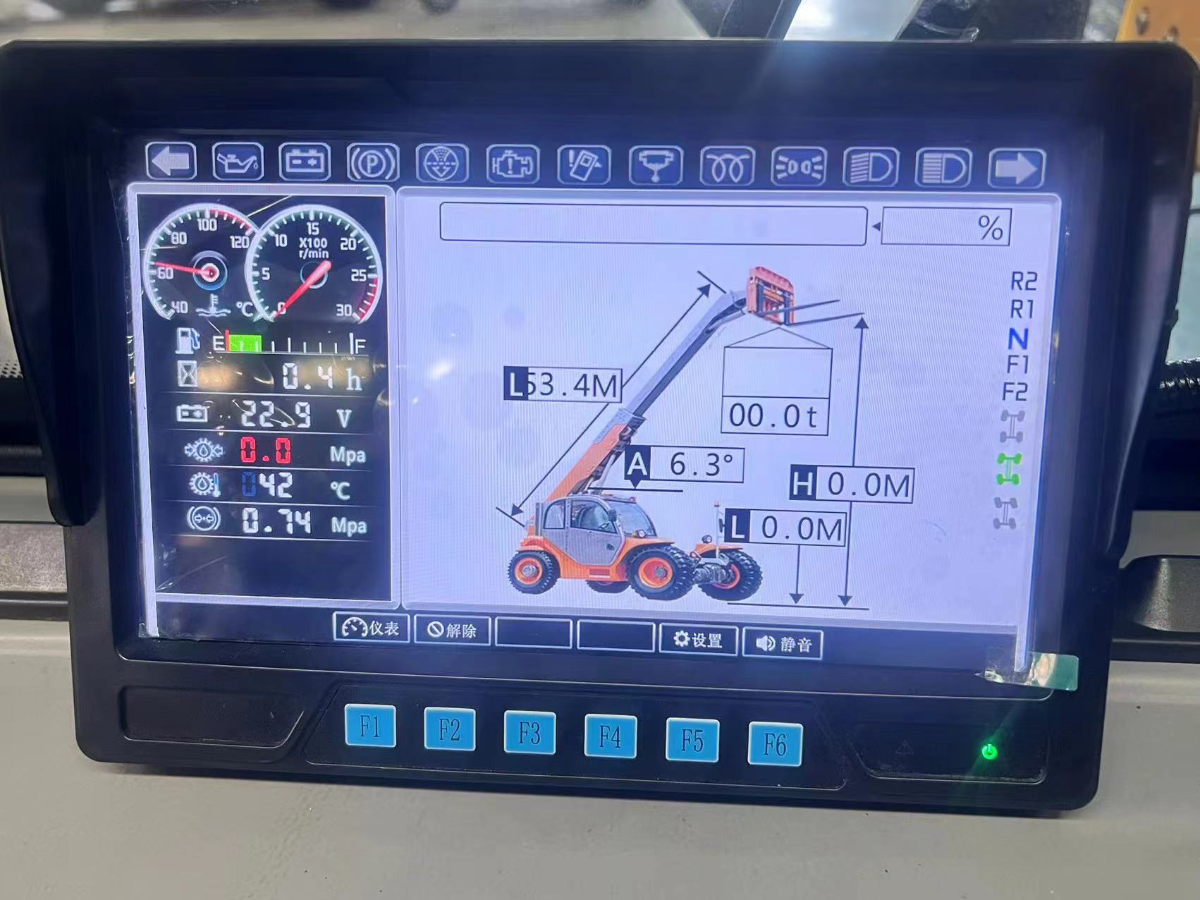 Smooth Construction with 4X4 Telescopic Handler Telescopic Boom Forklift