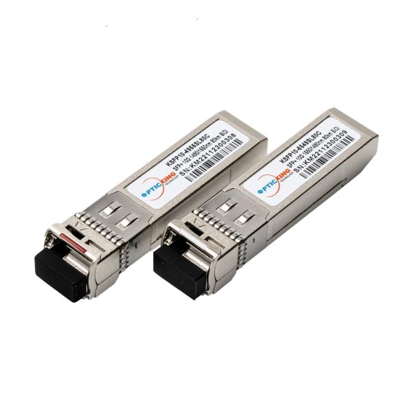 Tx1490nm/Rx1550nm Tx1550nm/Rx1490nm 10G SFP+ Bidi 80km