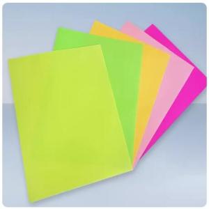 China Fluorescent Yellow Paper Adhesive Fluorescent Yellow Paper WGA333 Inkjet Printing Fluorescent Paper wholesale