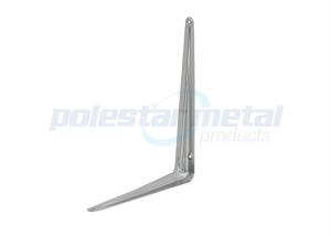 China Grey Powder Coated Steel Angle London Shelf Brackets 250mm Height wholesale