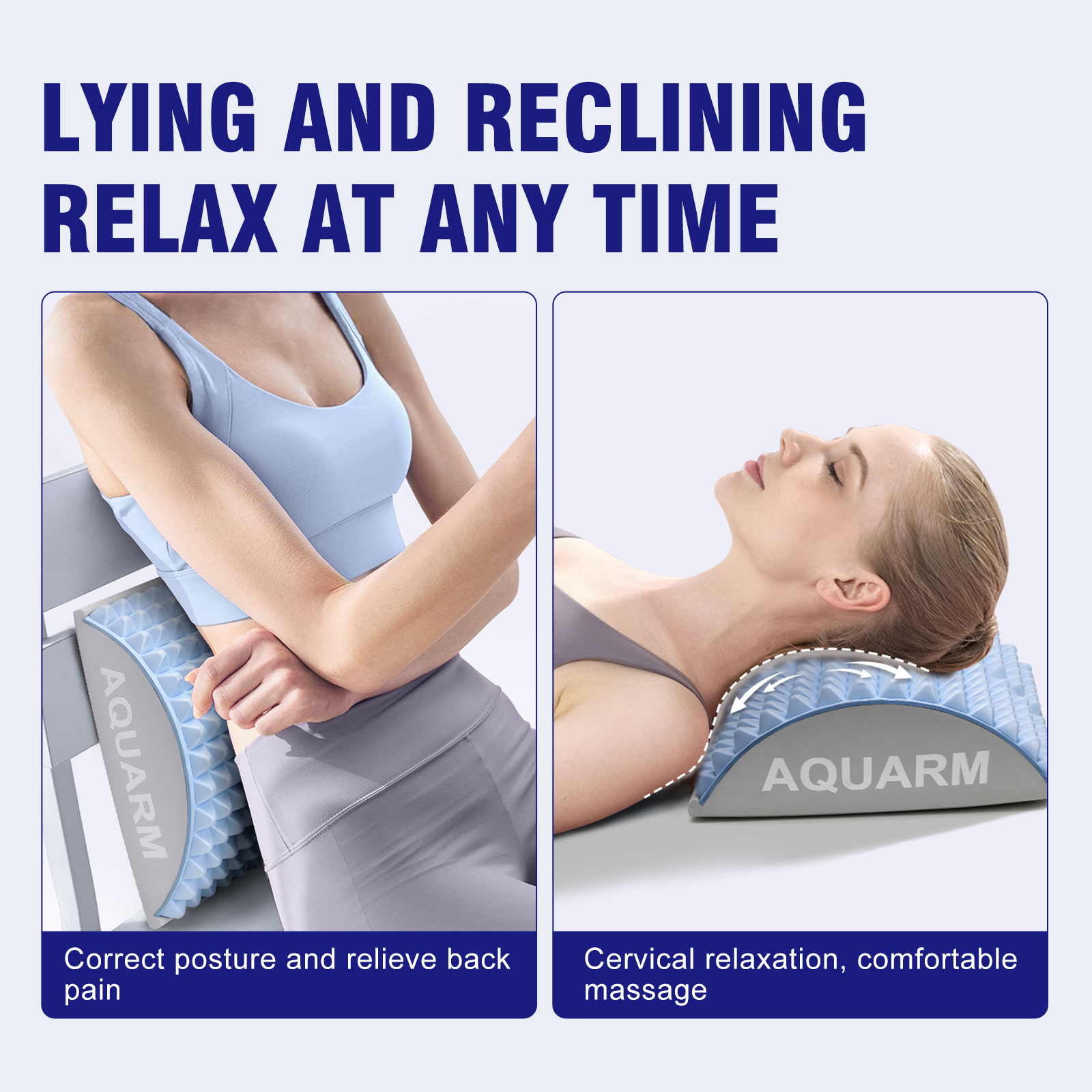 OEM Logo WOOWAVE Pillow for Neck Muscle Back Stretcher and Lower Back Pain Relief